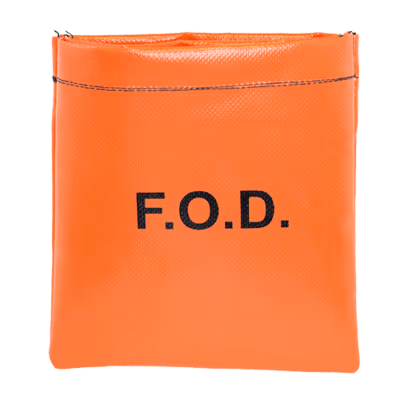 Vinyl Coated Nylon Double Pocket Zipper FOD Pouch
