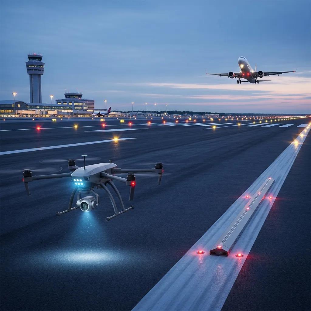 Advanced technology in FOD management, including drones and automated systems