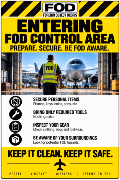 Entering FOD Control Area