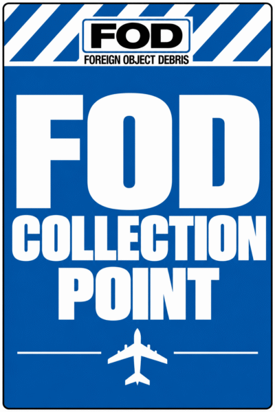 FOD Collection Point Sign
