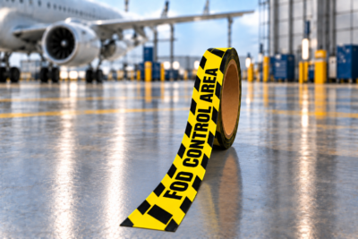 FOD Control Area Floor Tape – Yellow