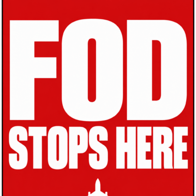 FOD Stops Here – FOD Prevention Sign