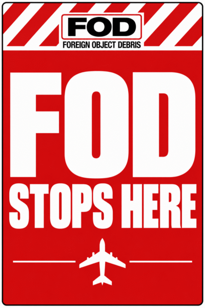 FOD Stops Here – FOD Prevention Sign