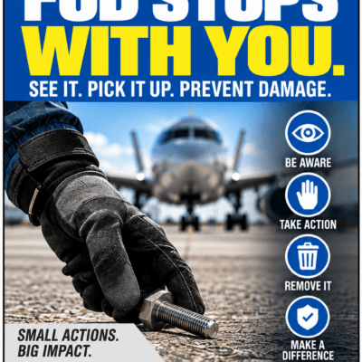 FOD Stops With You – FOD Prevention Sign