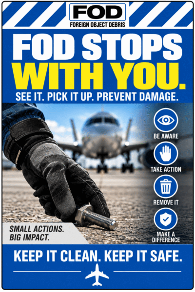 FOD Stops With You – FOD Prevention Sign