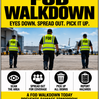FOD Walkdown Sign