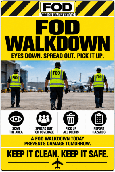 FOD Walkdown Sign