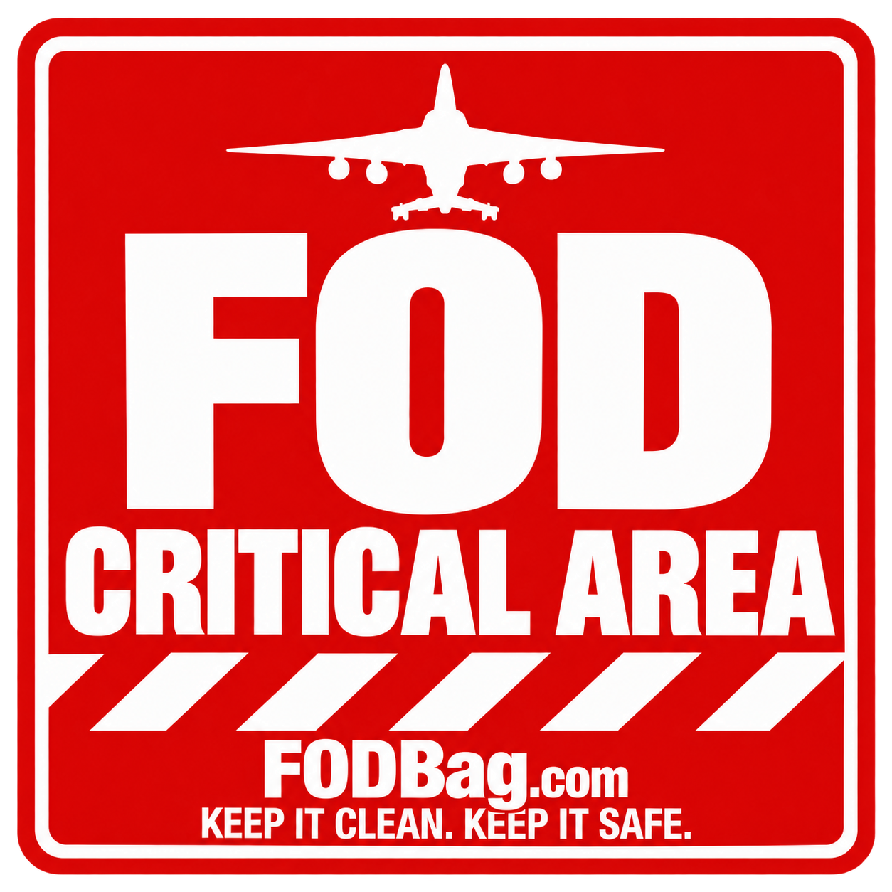 FOD Critical Area Sticker