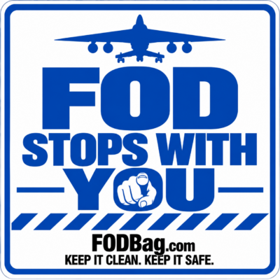 FOD Stops With You Sticker