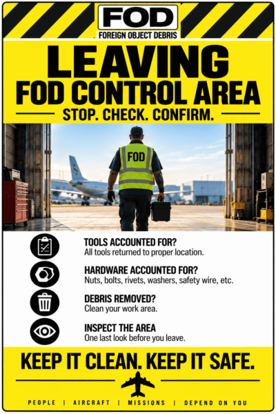 Leaving FOD Control Area