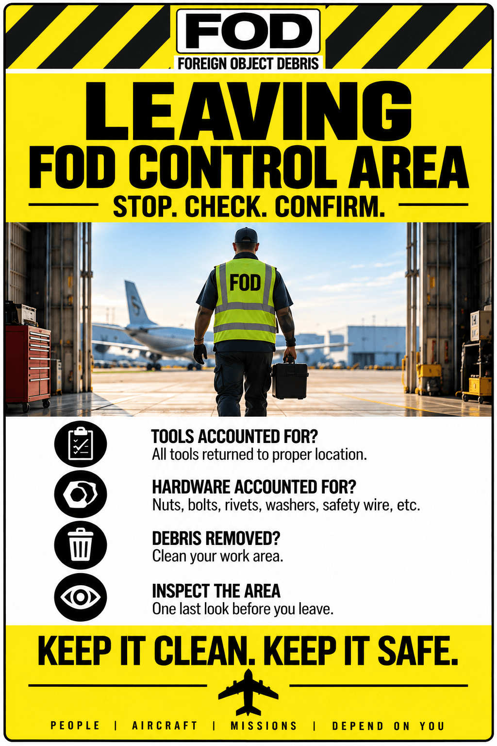 Leaving FOD Control Area